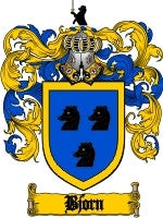 Bjorn family crest coat of arms emailed to you within 24 hours – Family ...