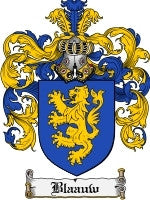 Blaauw coat of arms family crest download