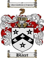 Blacet coat of arms family crest download