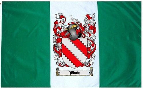 Blach family crest coat of arms flag