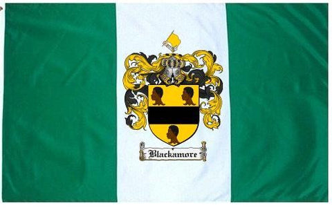 Blackamore family crest coat of arms flag