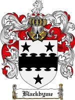 Blackbyme coat of arms family crest download