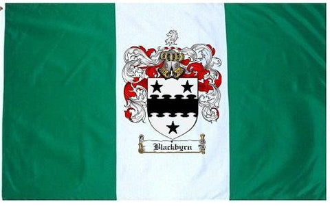 Blackbyrn family crest coat of arms flag