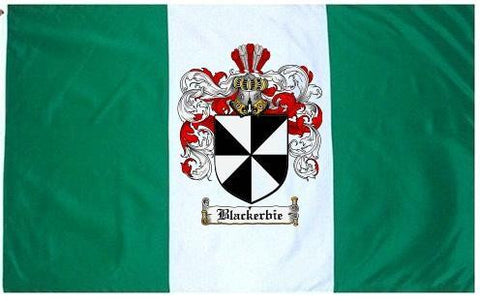 Blackerbie family crest coat of arms flag