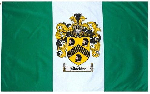 Blackire family crest coat of arms flag