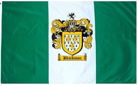 Blackmon family crest coat of arms flag