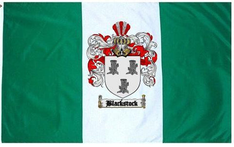 Blackstock family crest coat of arms flag
