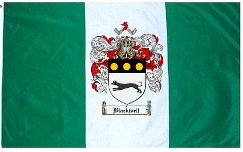 Blackwell family crest coat of arms flag