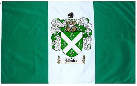 Blades family crest coat of arms flag