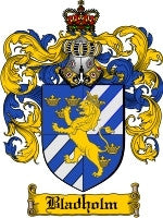 Bladholm coat of arms family crest download