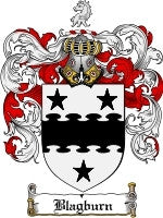 Blagburn coat of arms family crest download