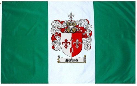 Blahnik family crest coat of arms flag
