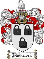Blaikelock coat of arms family crest download