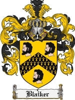 Blaiker coat of arms family crest download