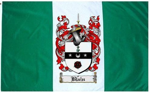 Blain family crest coat of arms flag