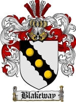 Blakeway coat of arms family crest download