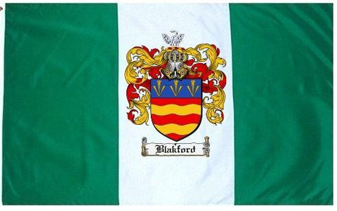 Blakford family crest coat of arms flag