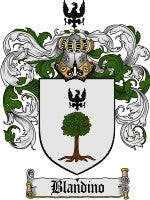 Blandino coat of arms family crest download