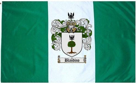 Blandino family crest coat of arms flag