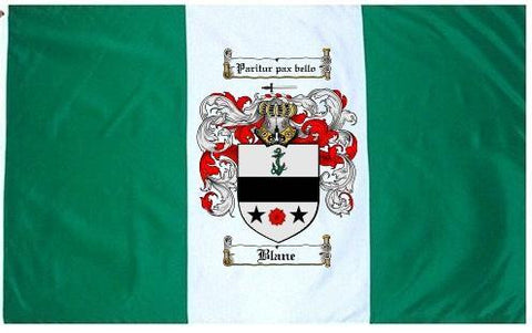 Blane family crest coat of arms flag