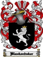 Blankenbaker coat of arms family crest download