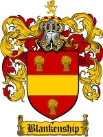 Blankenship coat of arms family crest download
