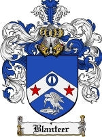 Blanteer coat of arms family crest download