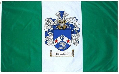 Blanteir family crest coat of arms flag