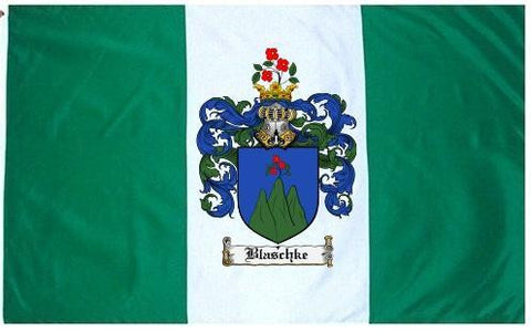 Blaschke family crest coat of arms flag