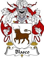 Blasco coat of arms family crest download
