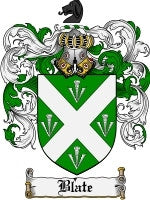 Blate coat of arms family crest download