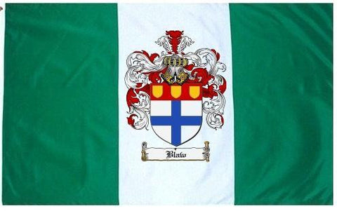 Blaw family crest coat of arms flag