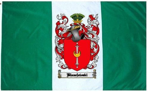 Blazejewski family crest coat of arms flag