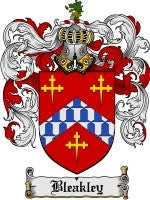 Bleakley coat of arms family crest download