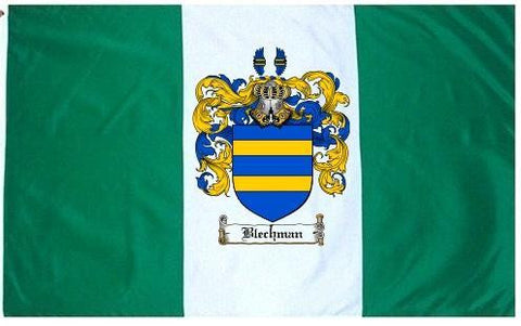 Blechman family crest coat of arms flag