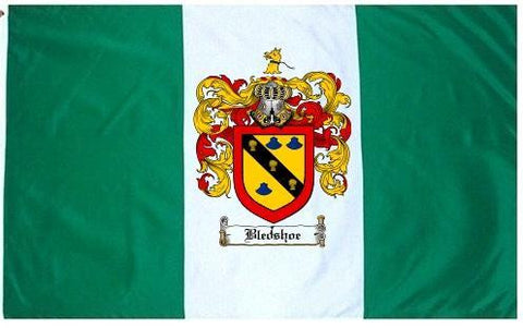 Bledshoe family crest coat of arms flag