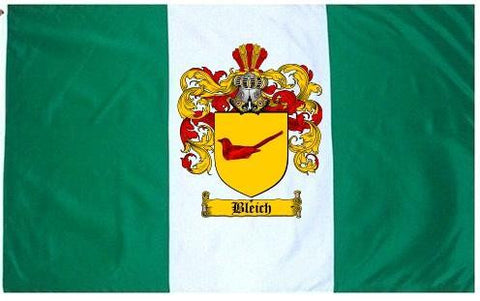 Bleich family crest coat of arms flag