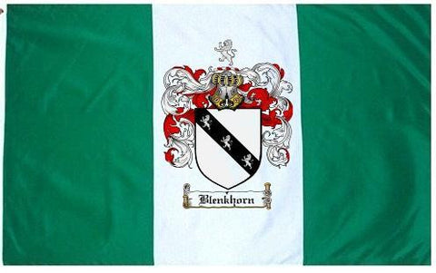 Blenkhorn family crest coat of arms flag