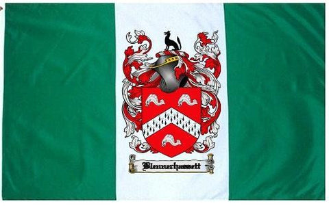 Blennerhassett family crest coat of arms flag