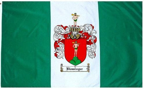 Blessinger family crest coat of arms flag