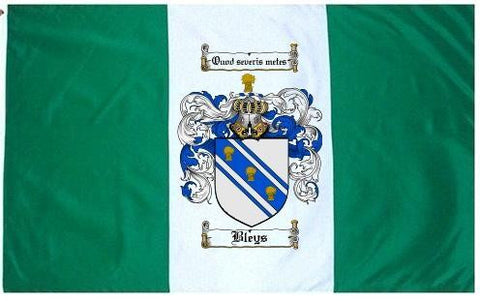 Bleys family crest coat of arms flag