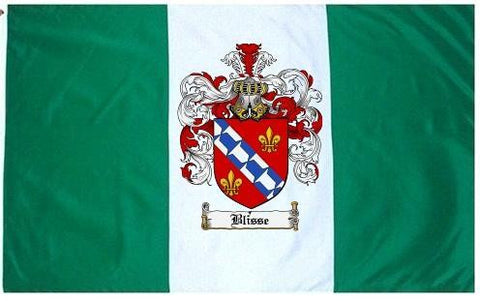 Blisse family crest coat of arms flag