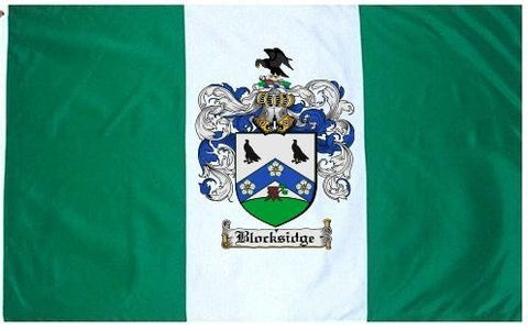 Blocksidge family crest coat of arms flag