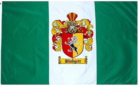 Blodgett family crest coat of arms flag