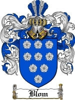 Blom coat of arms family crest download