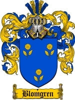 Blomgren coat of arms family crest download