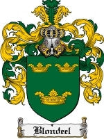 Blondeel coat of arms family crest download