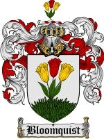 Bloomquist coat of arms family crest download