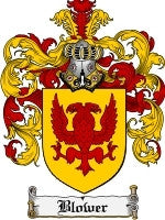 Blower coat of arms family crest download