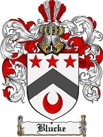 Blucke coat of arms family crest download